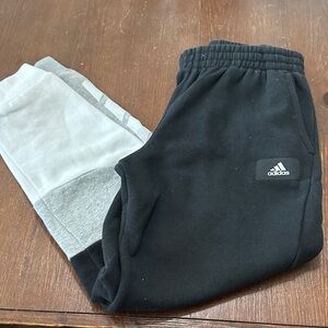 Adidas Kids' Black and Gray Sweatpants